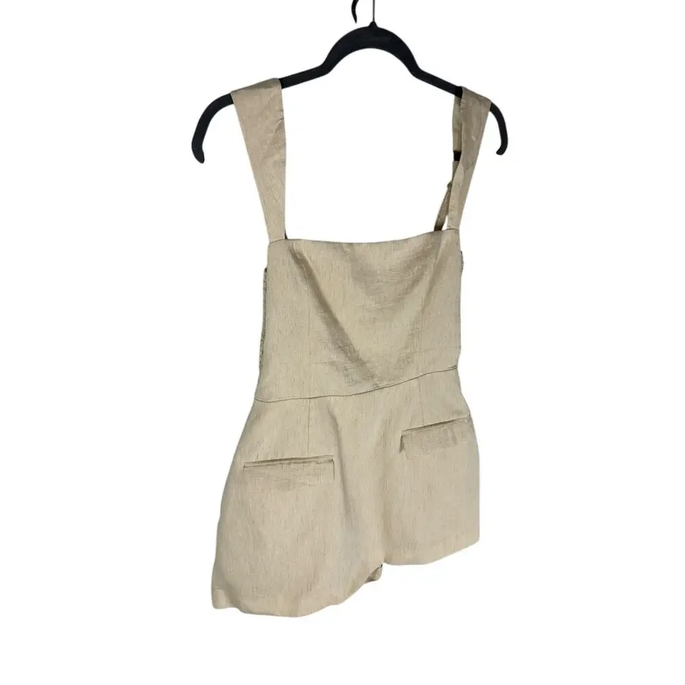 Amanda Uprichard Bethany Skort Linen Summer Vacation Going Out Evening M